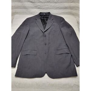 Hagger Men's 44L Black Label 55% Polyester 42% Worsted Wool Suit Jacket Blazer